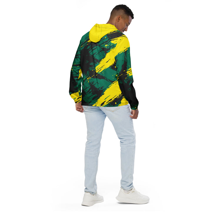 Men’s Windbreaker - Green-Yellow Riot