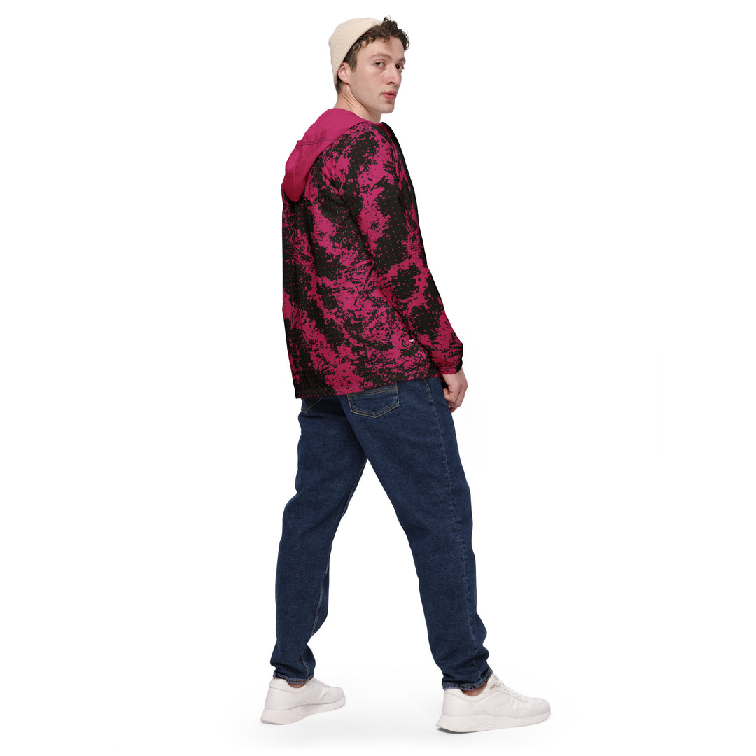 Men’s Windbreaker - Black-Pink Loader