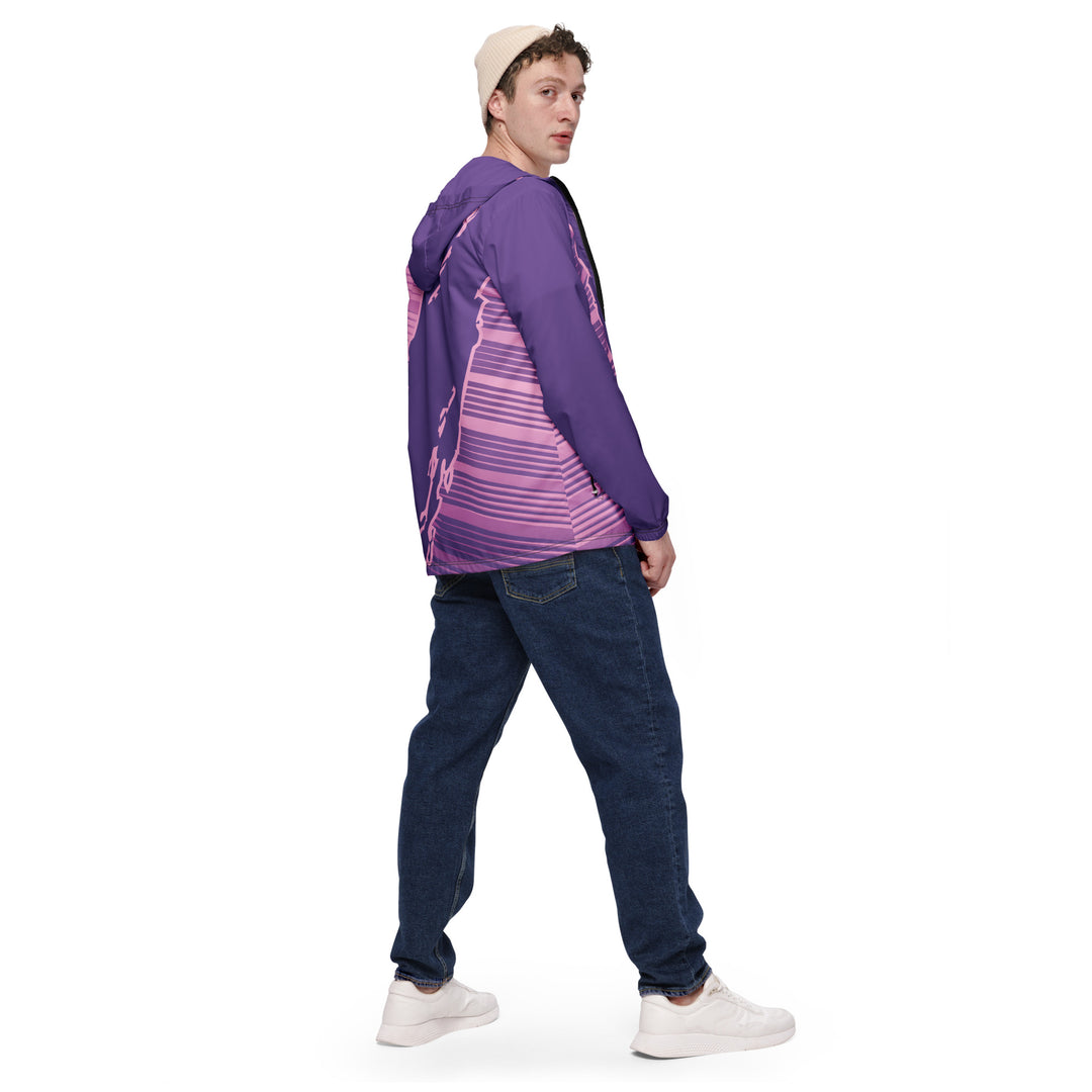 Men’s Windbreaker - Purple Tear