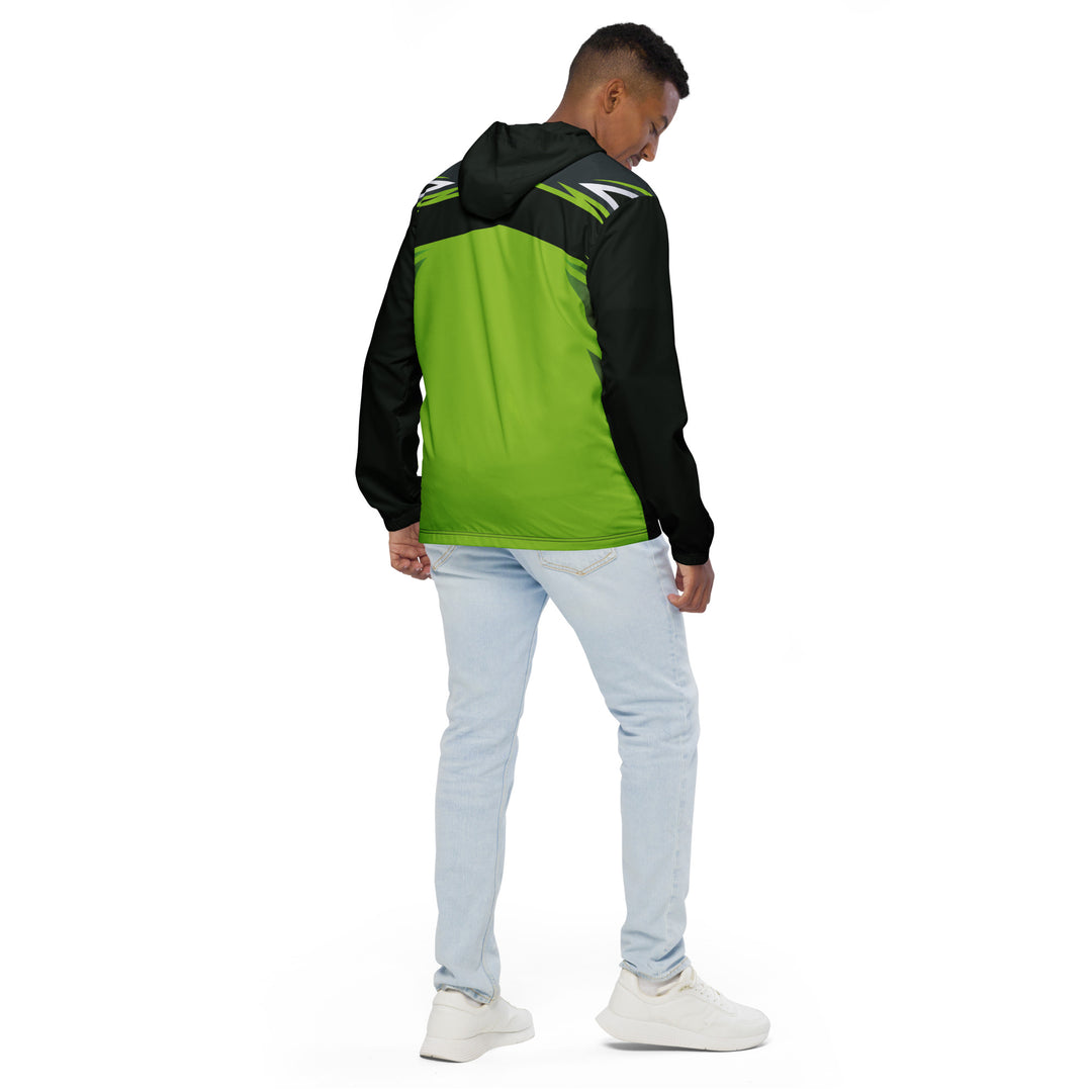 Men’s Windbreaker - Black-Green Play