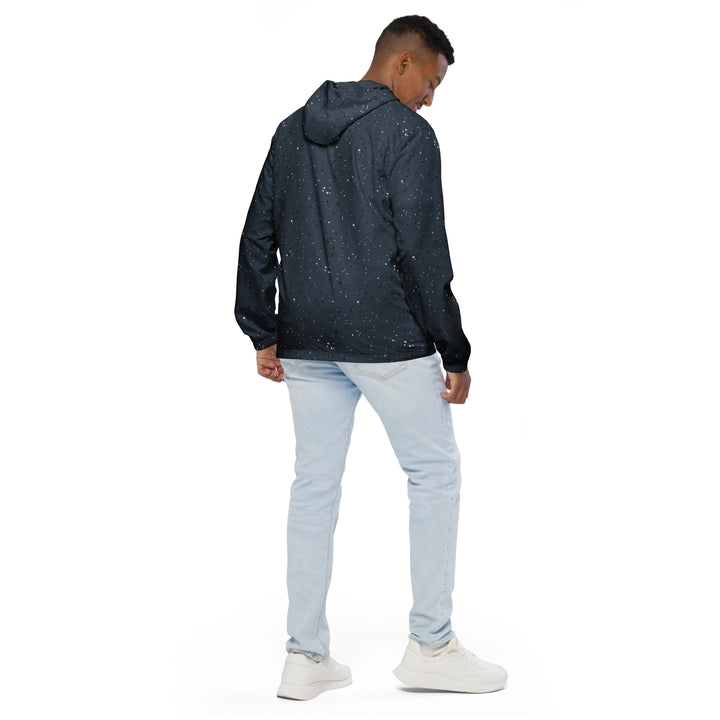 Men’s Windbreaker - Blue Grains