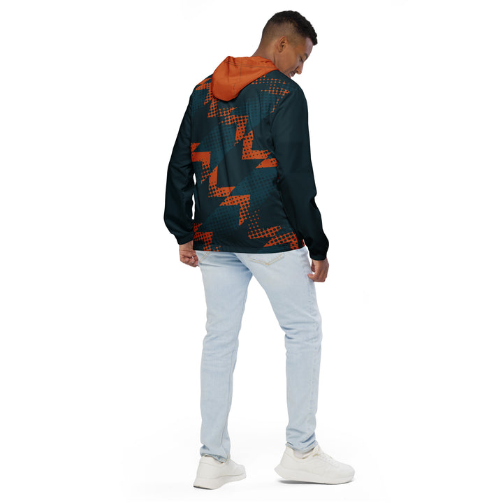 Men’s Windbreaker - Blue-Orange Trend