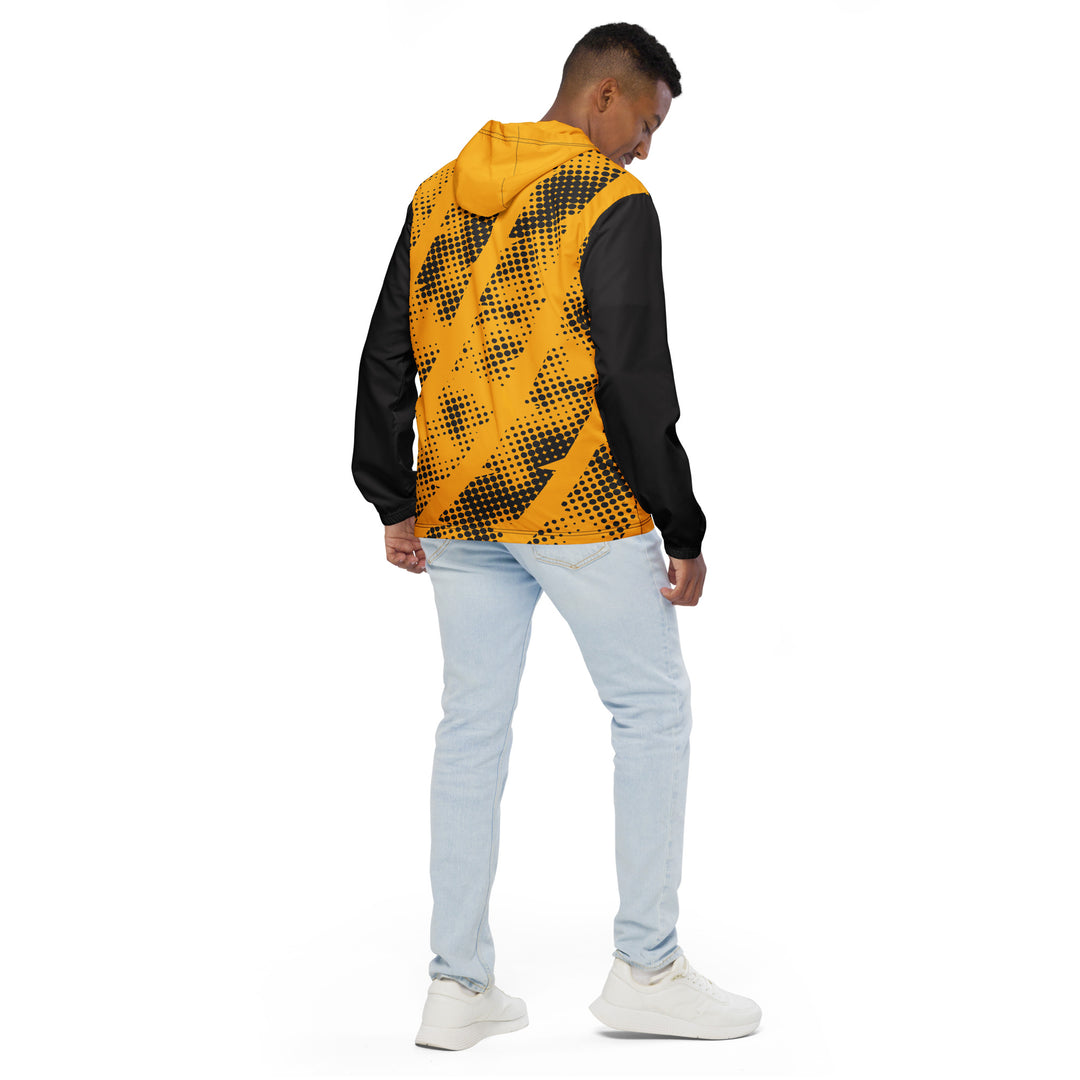 Men’s Windbreaker - Yellow-Black Haltfone