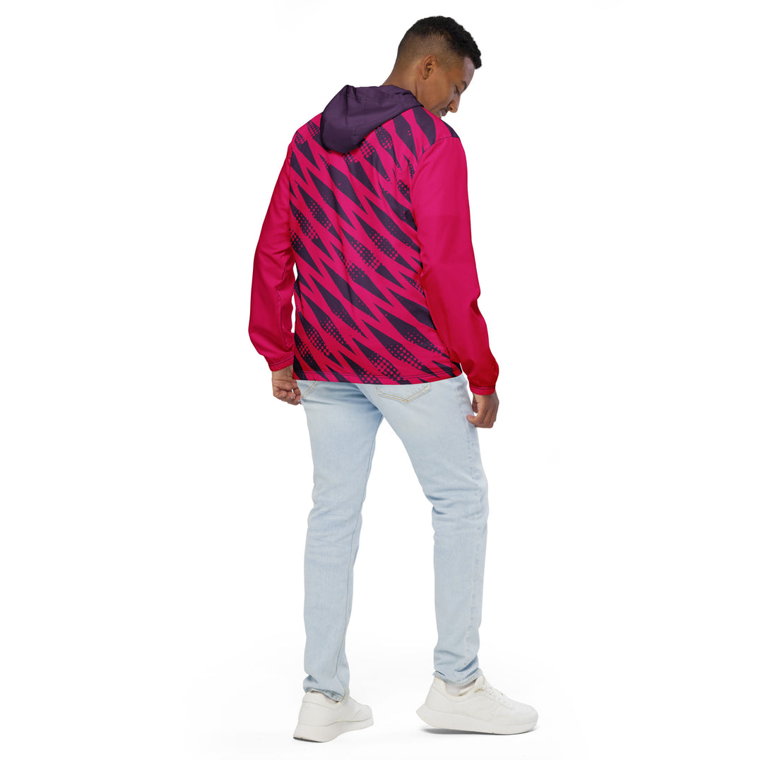 Men’s Windbreaker - Pink-Purple Diamond