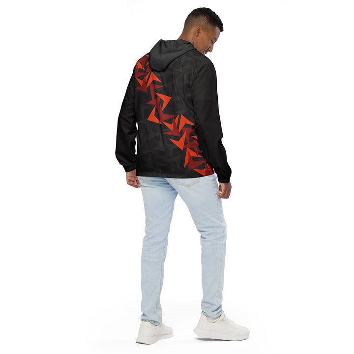 Men’s Windbreaker - Black-Red Strike