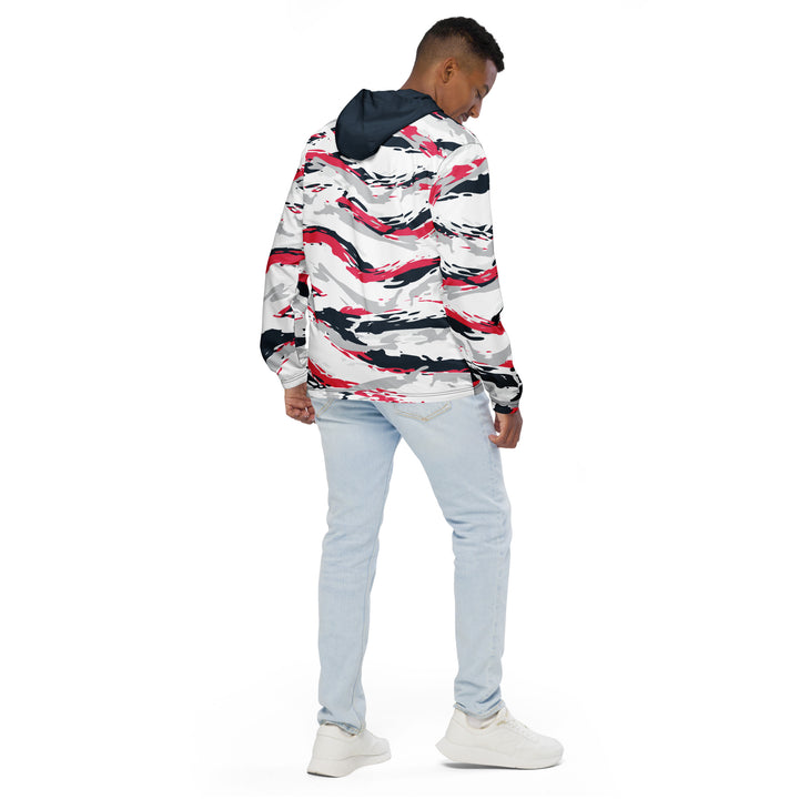 Men’s Windbreaker - White-Pink River