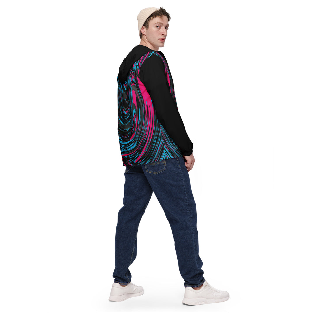 Men’s Windbreaker - Blue-Pink Blend