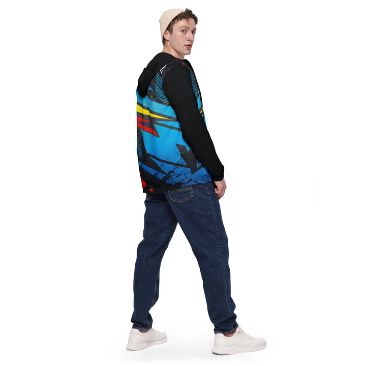 Men’s Windbreaker - Black-Blue Rapid