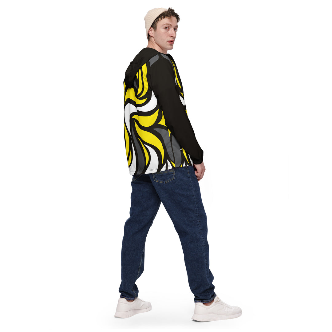 Men’s Windbreaker - Black-Yellow Dream