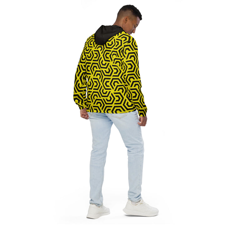 Men’s Windbreaker - Yellow-Black Turn