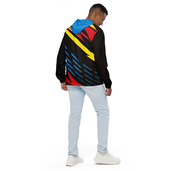 Men’s Windbreaker - Black-Blue Super