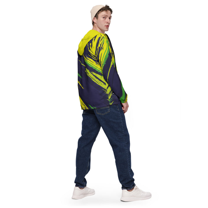 Men’s Windbreaker - Purple-Yellow Overdraw