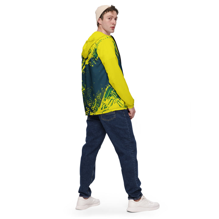 Men’s Windbreaker - Green-Yellow Maintain