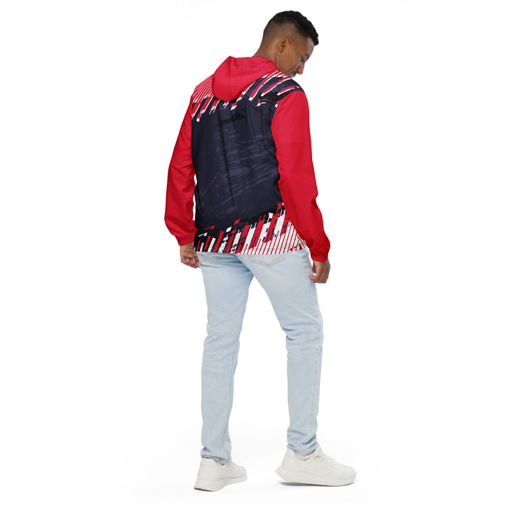 Men’s Windbreaker - Purple-Red Note