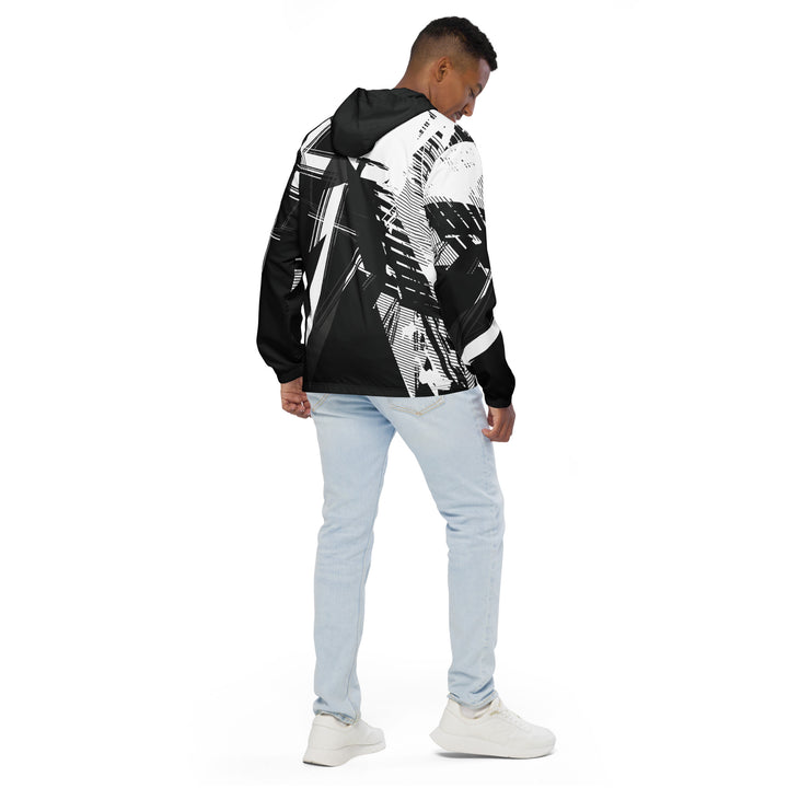 Men’s Windbreaker - Black-White Unique