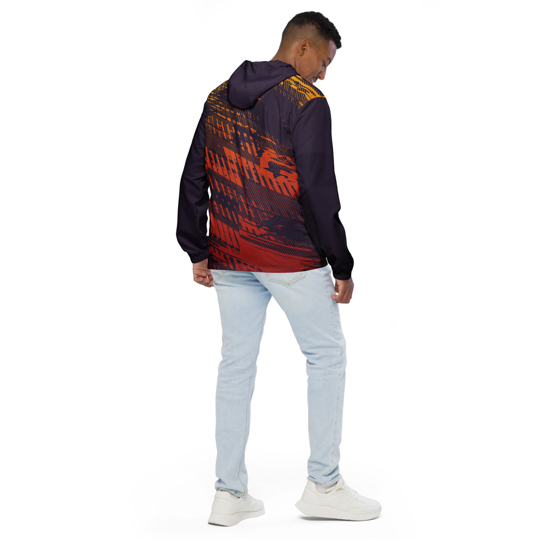 Men’s Windbreaker - Purple-Orange Ride