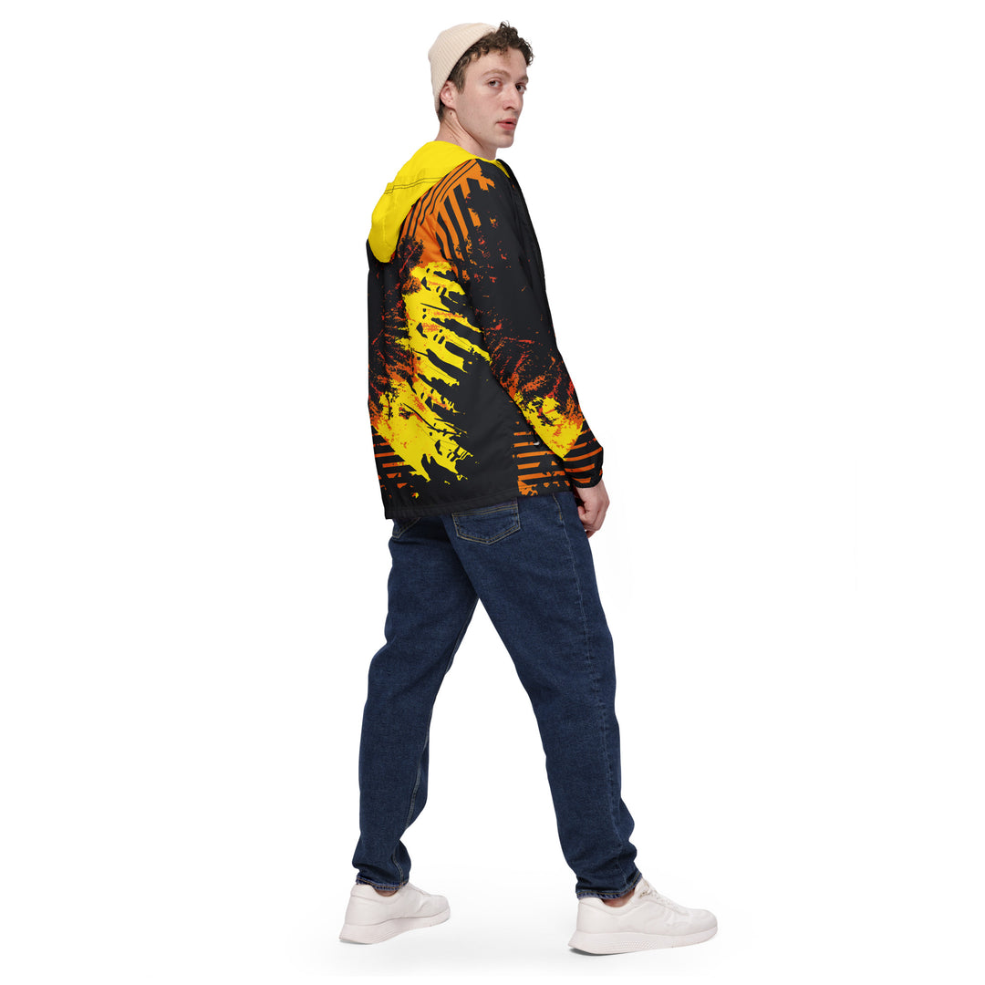 Men’s Windbreaker - Black-Yellow Walk