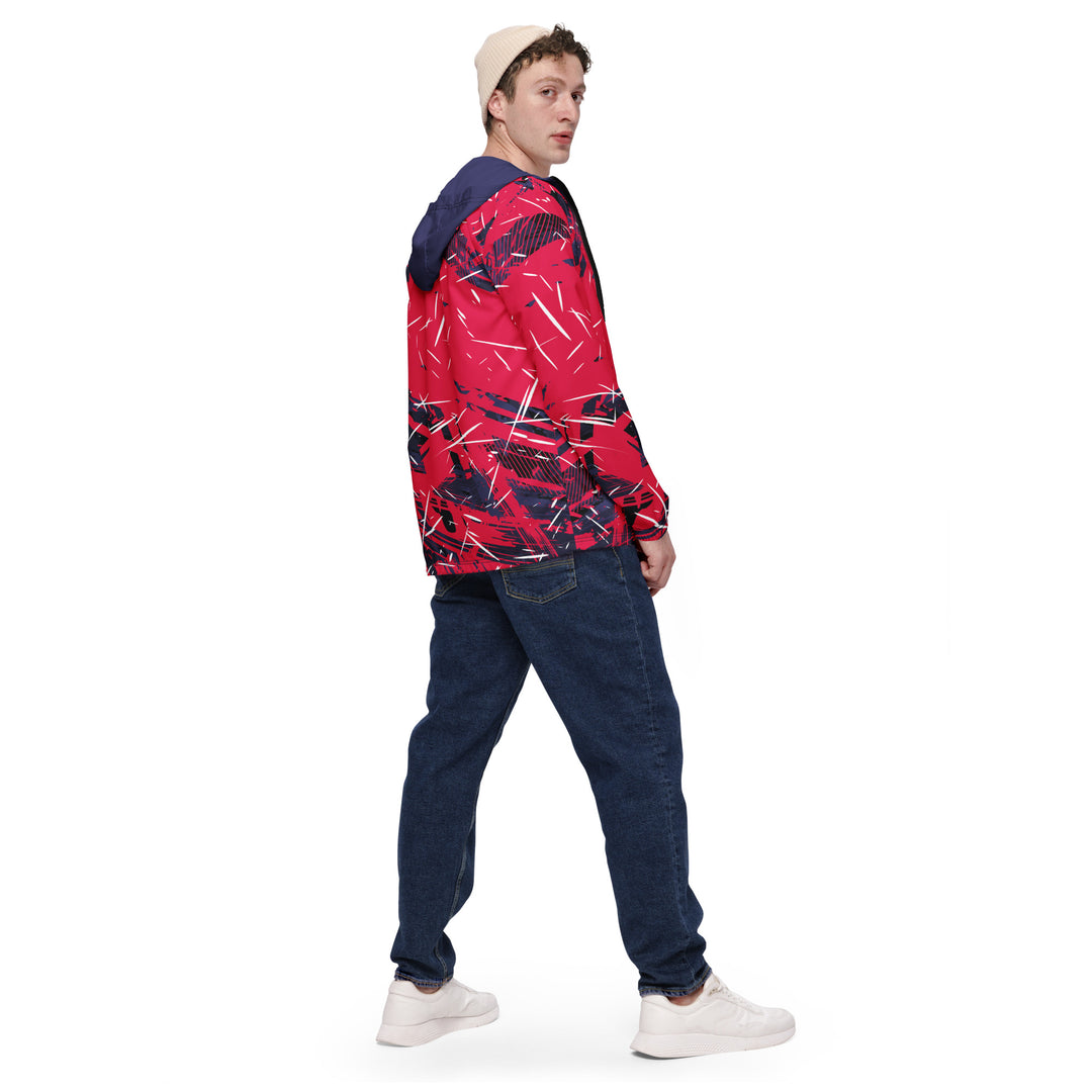 Men’s Windbreaker - Red-Purple Blaze