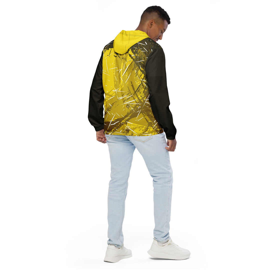 Men’s Windbreaker - Yellow-Black Blaze