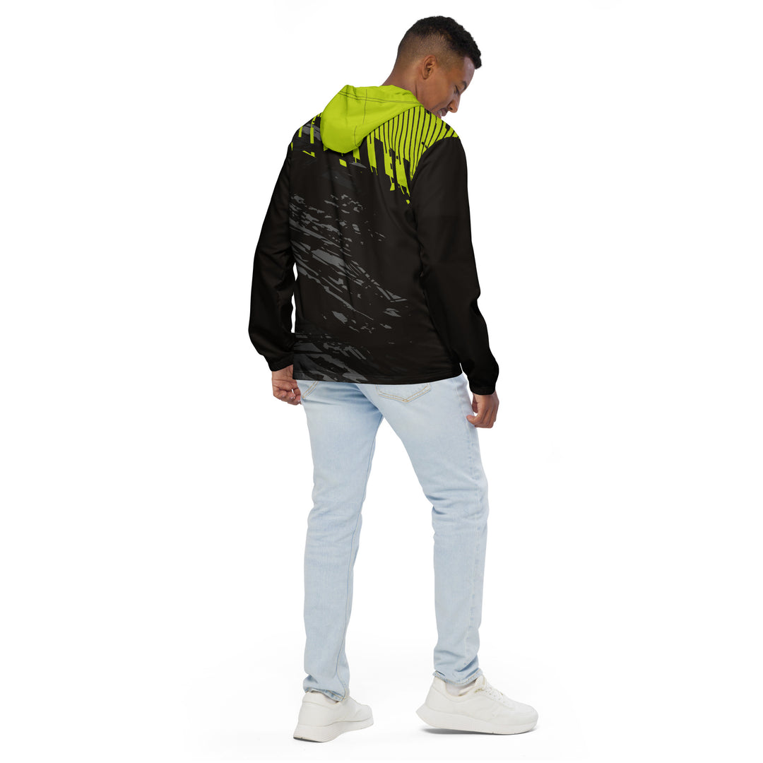 Men’s Windbreaker - Black-Green Control