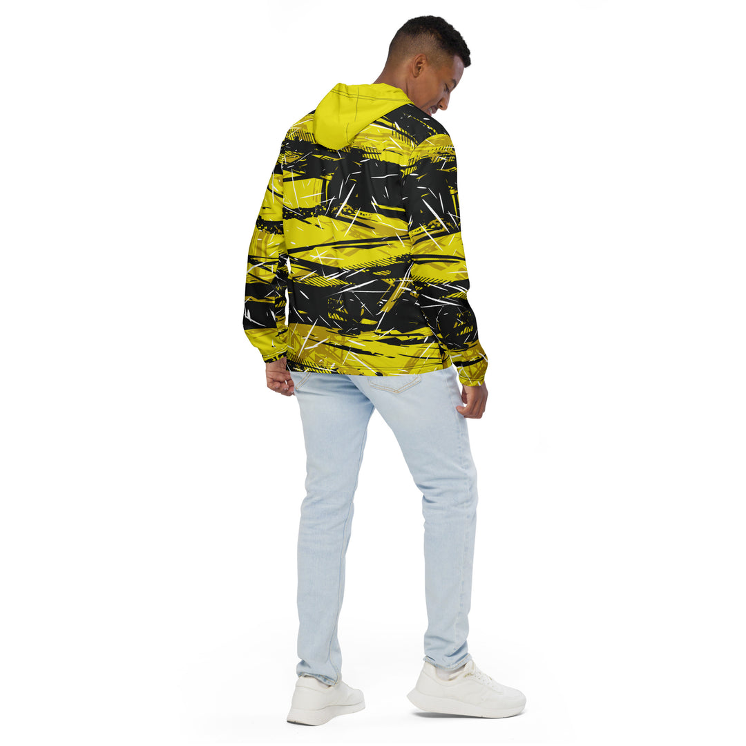 Men’s Windbreaker - Black-Yellow Control