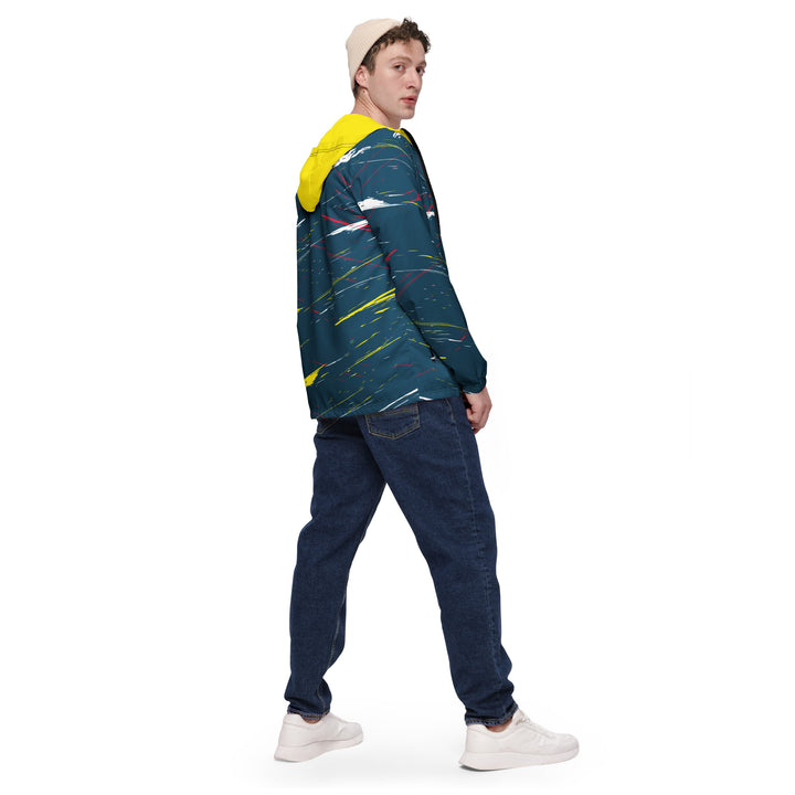 Men’s Windbreaker - Blue-Yellow Hit