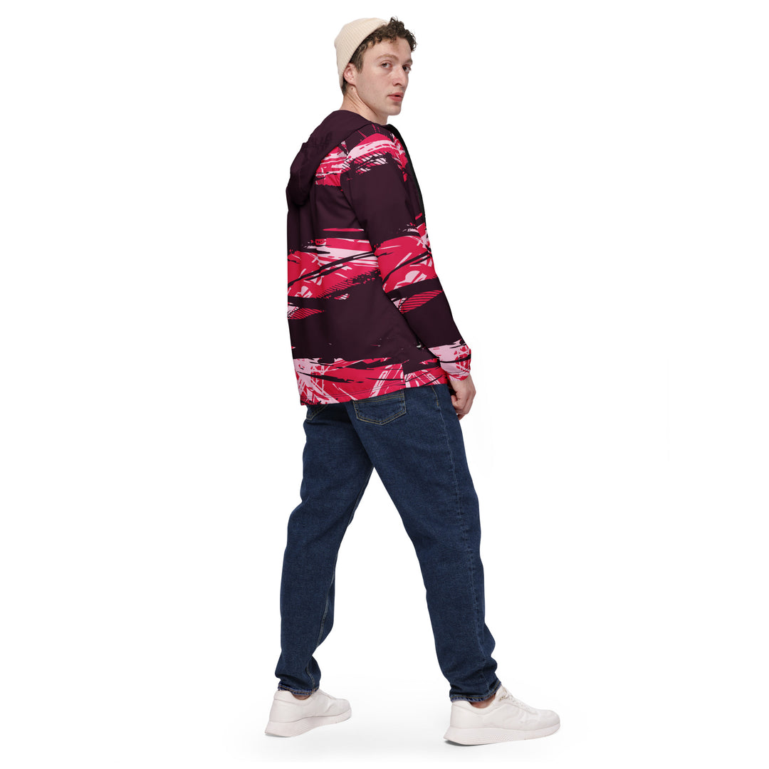 Men’s Windbreaker - Pink Spear