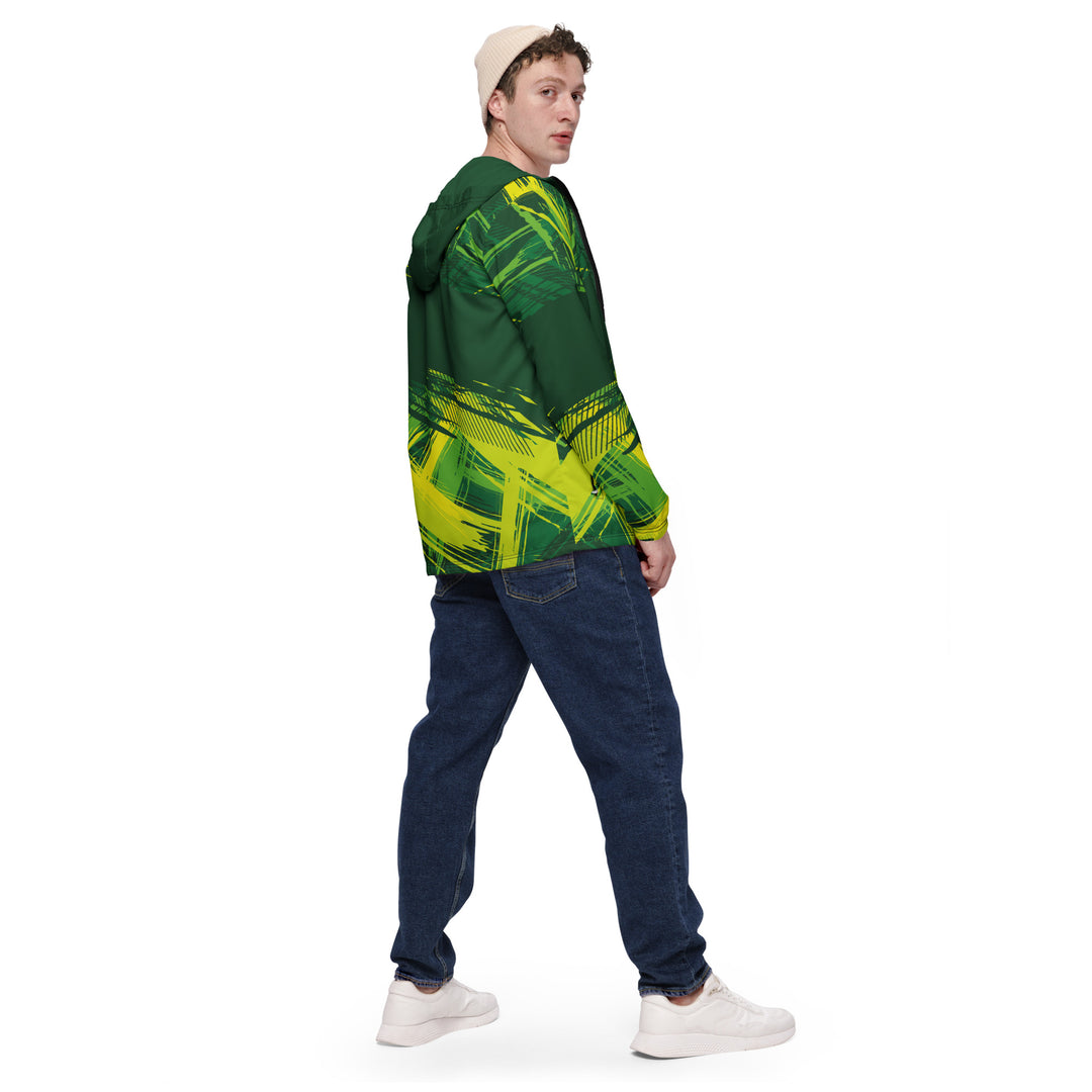 Men’s Windbreaker - Green Orbit