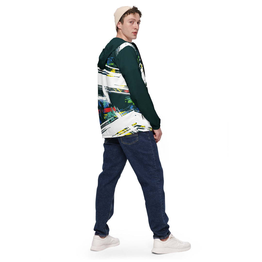 Men’s Windbreaker - Green-White Whip