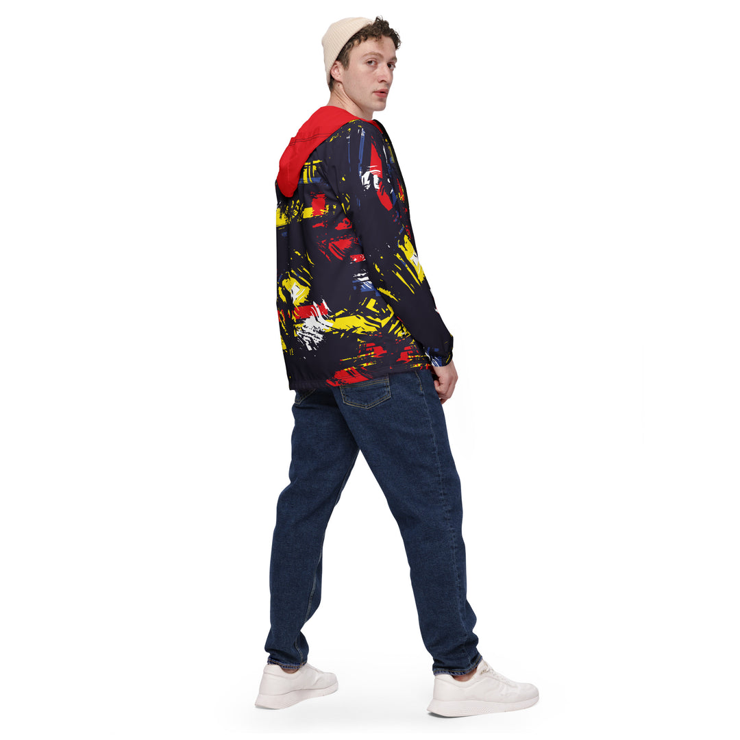 Men’s Windbreaker - Blue-Red Reduce