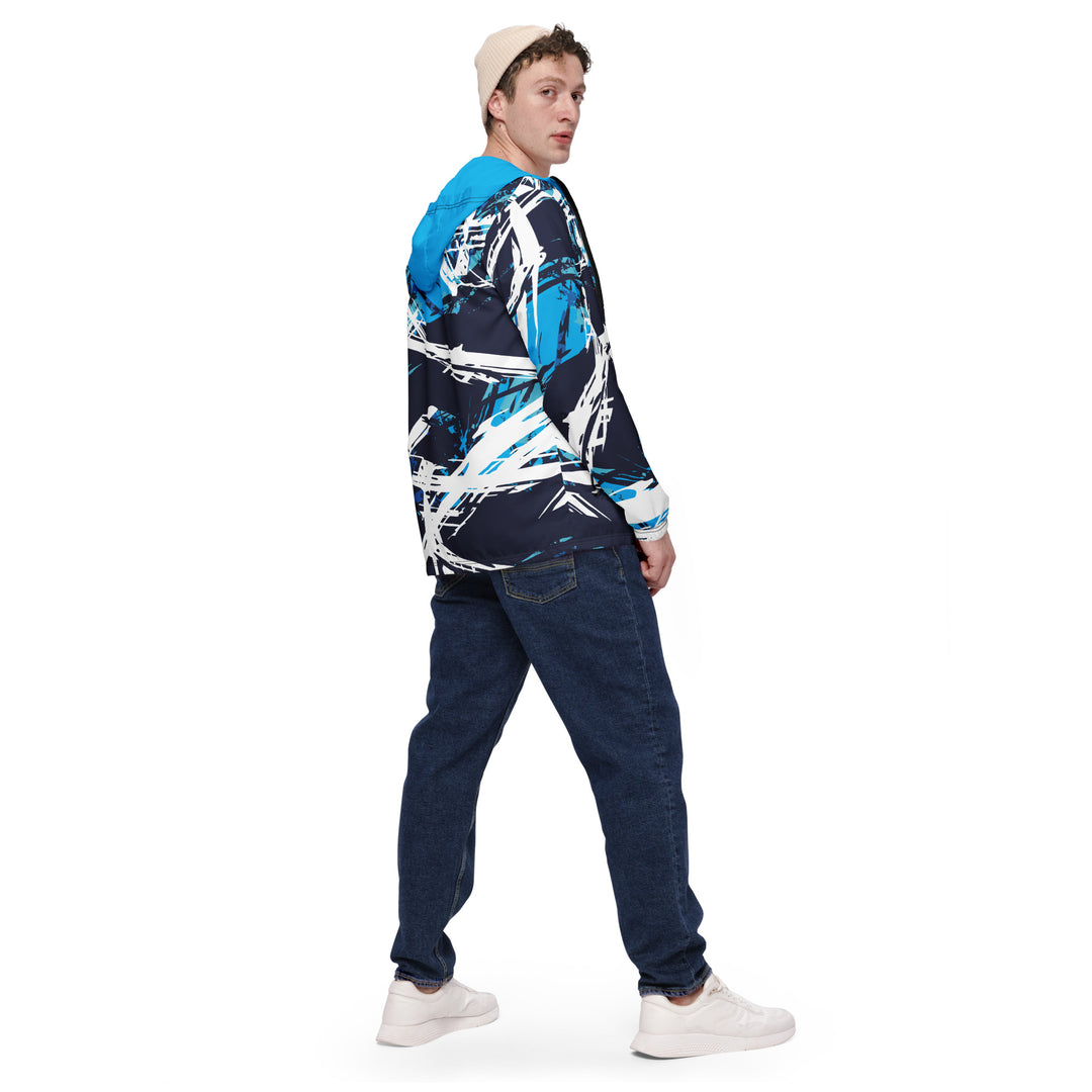 Men’s Windbreaker - Blue-White Bonus