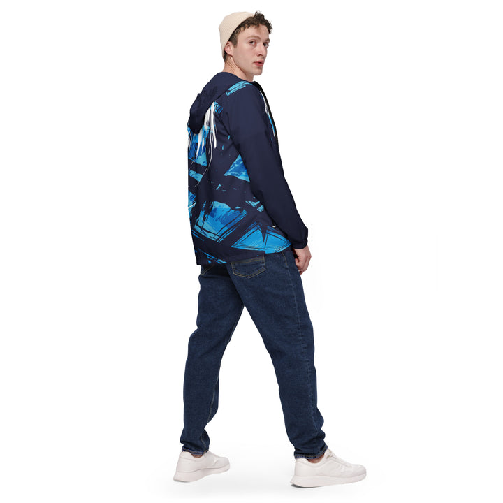 Men’s Windbreaker - Blue-White Start