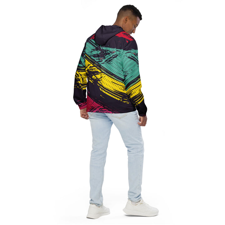 Men’s Windbreaker - Blue-Yellow Haul