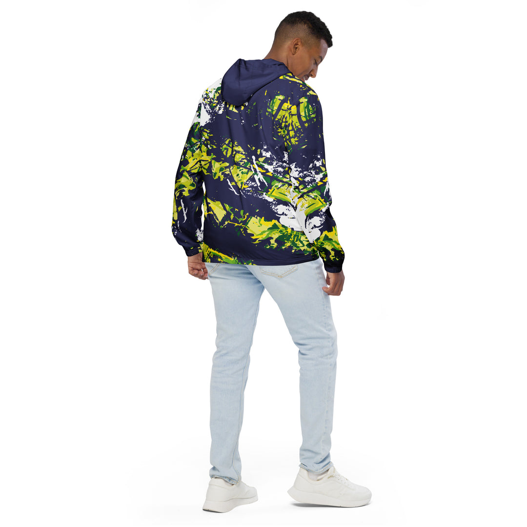 Men’s Windbreaker - Blue-Green Chase