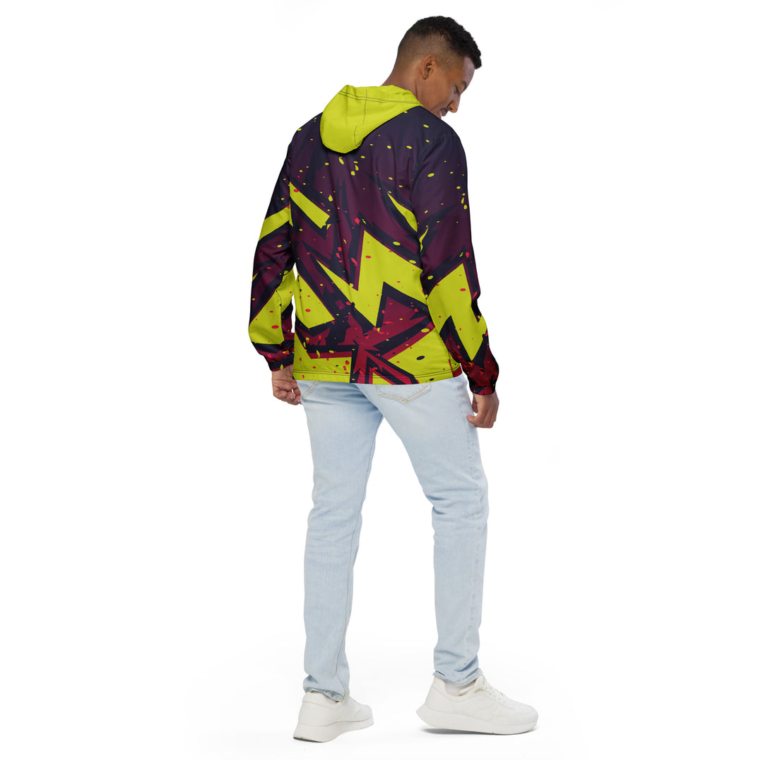 Men’s Windbreaker - Red-Yellow Player