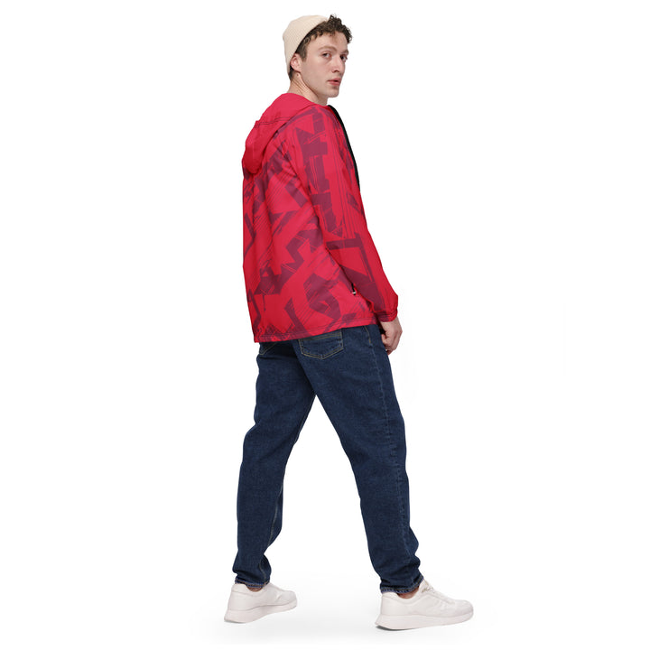 Men’s Windbreaker - Red Levels