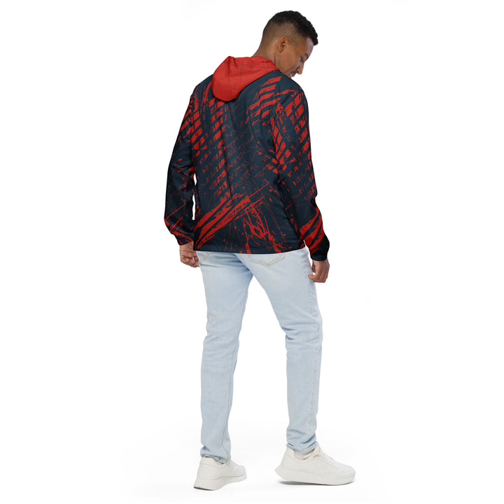 Men’s Windbreaker - Blue-Red Catch