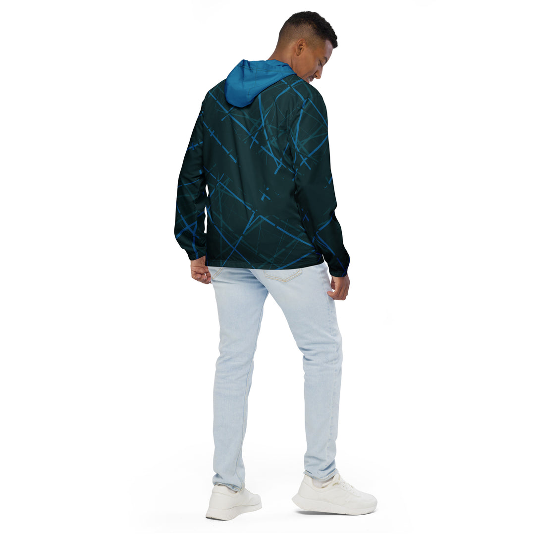 Men’s Windbreaker - Blue Net