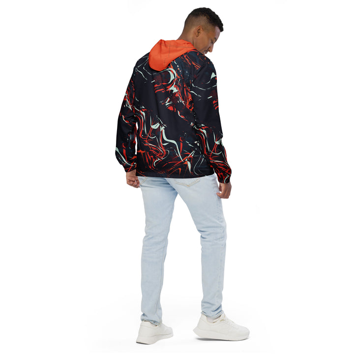 Men’s Windbreaker - Black-Orange Beast