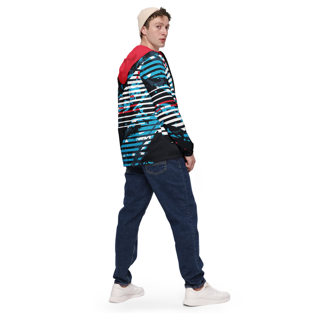 Men’s Windbreaker - Blue-Red Rule