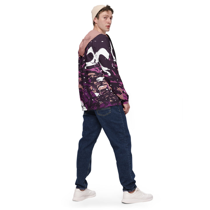 Men’s Windbreaker - Purple-White Fantasy