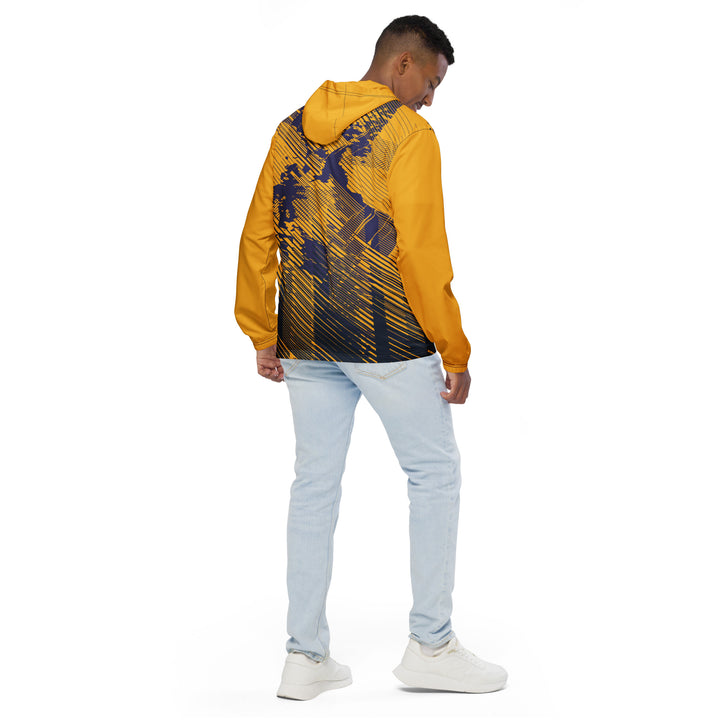 Men’s Windbreaker - Yellow-Purple Terrain