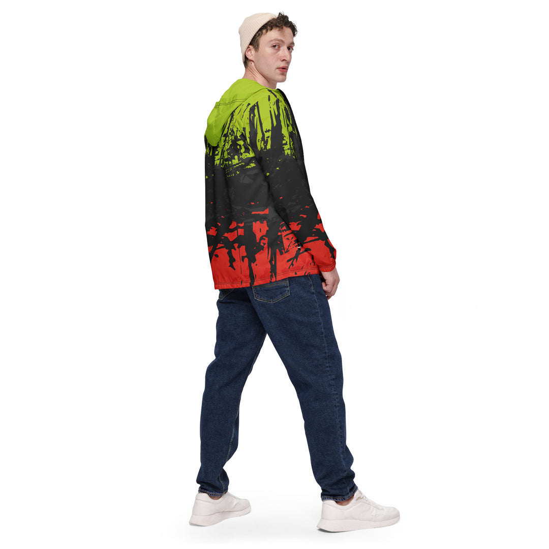 Men’s Windbreaker - Red-Green Break