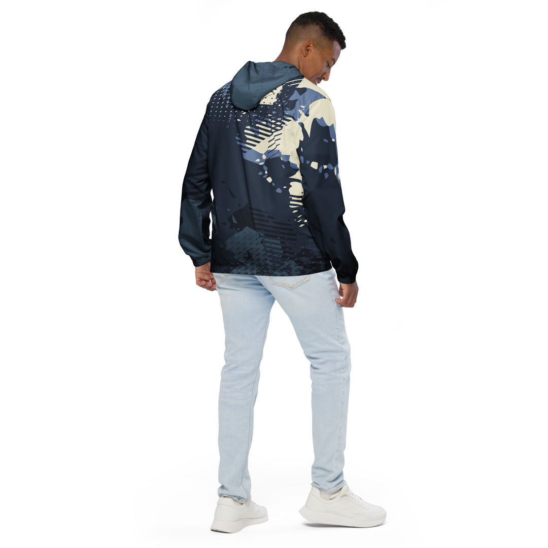 Men’s Windbreaker - Beige-Blue Champ