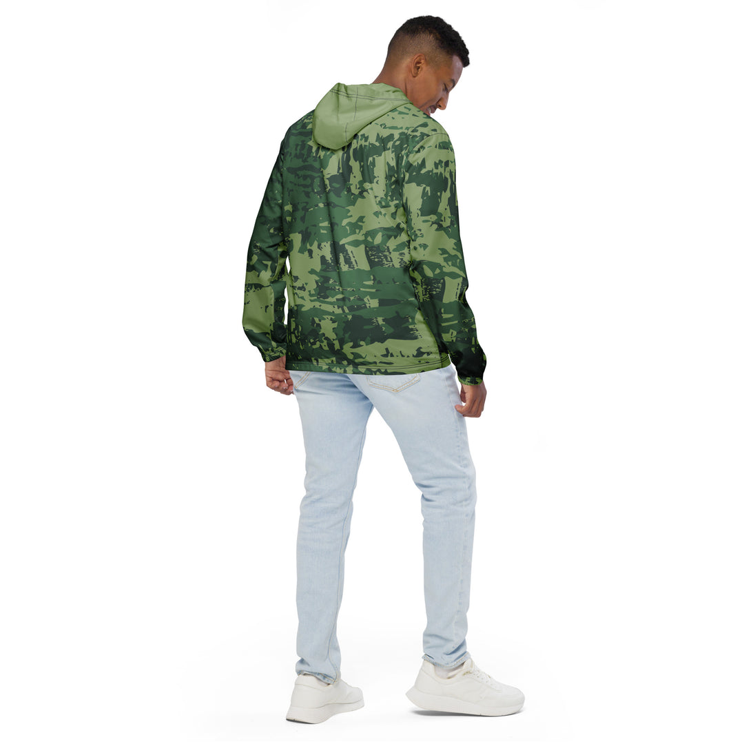 Men’s Windbreaker - Green Bushes