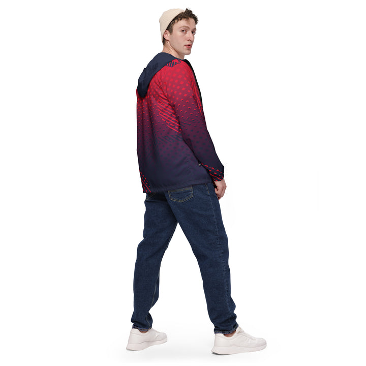 Men’s Windbreaker - Red-Blue Quick