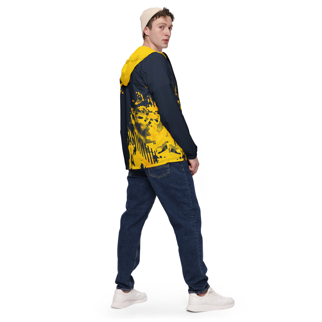 Men’s Windbreaker - Blue-Yellow Rapid