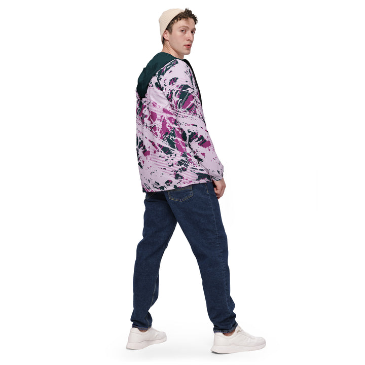 Men’s Windbreaker - Pink-Black Devour