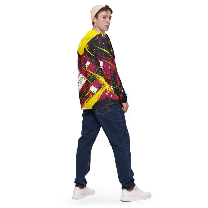 Men’s Windbreaker - Red-Yellow Emotion