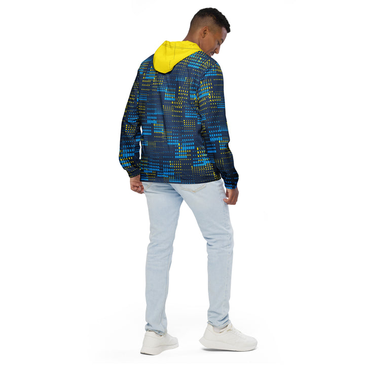 Men’s Windbreaker - Blue-Yellow Blast